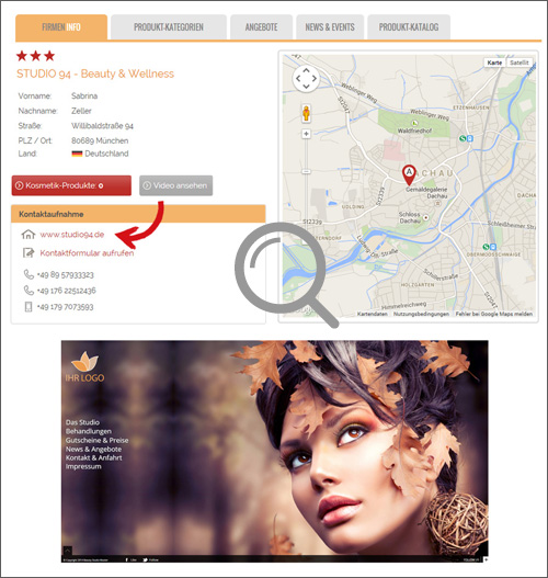 Firmen Homepage