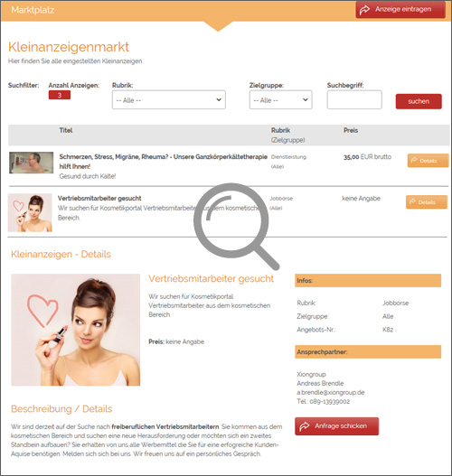 Kosmetik Kleinanzeigen