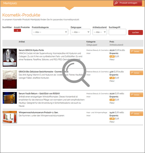 Digitaler Produkt-Katalog
